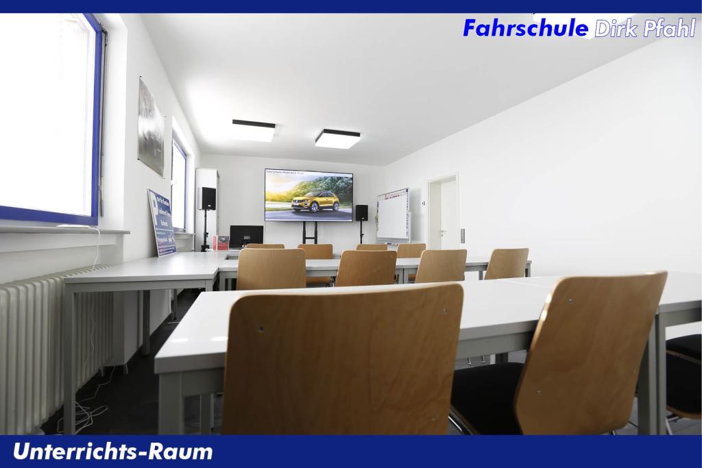 Seminarraum aus der Sicht des Schülers.